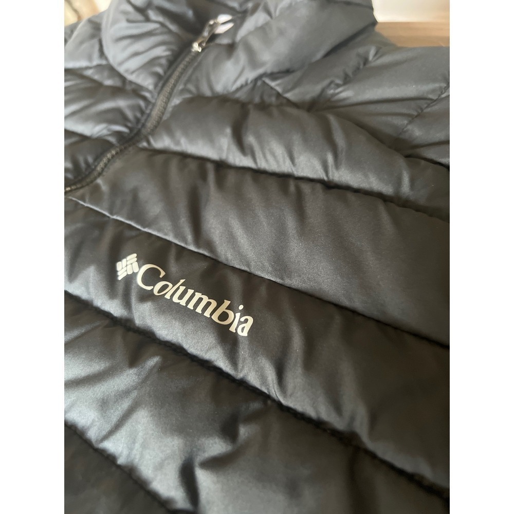 Columbia Omni-Heat Puffer Jacket Black Full Zip Lightweight Mock Neck Mens Sz M - Picture 7 of 7